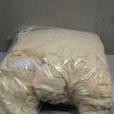 H.VERSAILTEX 3 Piece Stretch Sofa Covers for 2 Cushion Loveseat Couch Covers for Living Room (Base Cover Plus 2 Seat Cushion Covers) Thicker Jacquard Fabric (Medium Sofa, Cream)