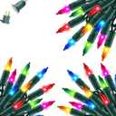 Dazzle Bright Christmas Lights, 60FT 300 Count Incandescent Waterproof Mini String Lights Plug in, Connectable Christmas Decorations for Outdoor Home Party Garden Yard, Multi-Colored