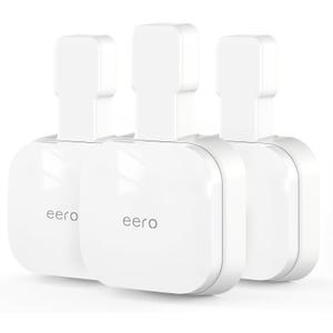 Outlet Wall Mount for eero 7, Stand Bracket Holder Compatible with eero 7 Dual-Band Mesh Wi-Fi 7 Router Extender, No Messy Wires, Space Saving(3 Pack)