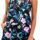 Tempt Me Romper One Piece Swimsuits with Short - Women Boyleg with Pockets Bathing Suit Modest Swimwear Size L