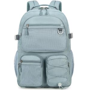 Lohol Fashion Backpack with Anti Theft Pocket, Water Resistant Travel Daypack for Teen Girls & Boys (Smoky Grey)