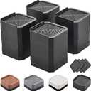 Adjustable Bed Risers 3&4.3 Inch, 4000 lbs, 4 Pack Black
Square Heavy-Duty Furniture Risers, Lift to 1.5, 3, 4.3 Inch, Support up to 4000 lbs, for Desk, Sofa, Chair Legs
