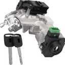 Ignition Switch Lock Cylinder Assembly Replacement by AA Ignition with Chip ID48 Keys - Compatible with 2003-2005 Honda Accord, 2005 CR-V & 2005-2008 Odyssey - Replaces 35100-SDA-A71, 06350-SAA-G30