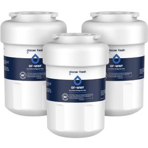 GLACIER FRESH Replacement for MWF Refrigerator Water Filters, SmartWater MWFP, MWFA, GWF, HDX FMG-1, WFC1201, RWF1060, 197D6321P006, Kenmore 9991, 3 Pack (White)