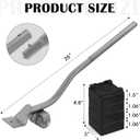 Furniture Lifter Tool, Appliance Furniture Metal Lifters for Heavy Furniture Movers Sliders Wheels Easily Safe to Move Sofa Refrigerator Washing Machine (1 Lifter Tool 4 Raise Blocks) Grey