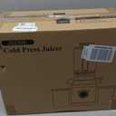 Juicer Machines, Cold Press Juicer with Wide Feed Chute, Slow Masticating Juicers for Whole Vegetables & Fruits, High Juice Yield, Easy to Clean, Large Auger, Light Silver