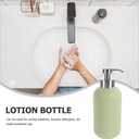 3Pcs Thread Mouth Foaming Soap Dispenser Pump Stainless Steel Replacement Lotion Shampoo Bottle Pumps for Bathroom Countertop