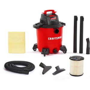 CRAFTSMAN CMXEVBE17590 9 Gallon 4.25 Peak HP Wet Dry Vac, Portable Shop Vacuum Wet and Dry with Filter, Dust Bag, Hose and Attachments for Home, Garage and Automotive Cleaning