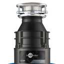 InSinkErator Badger 5 Garbage Disposal, Standard Series 1/2 HP Continuous Feed Food Waste Disposer, Black, Set of 1