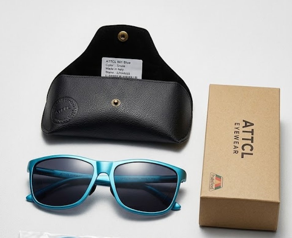 ATTCL MENS RETRO GLASSES blue