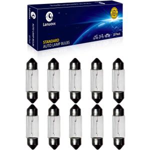 10 Pack Festoon Bulb 12V 10W Xenon Bulb Sv8.5-8 T3.25 10X36mm