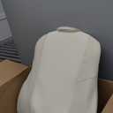 Back Massager for Pain Relief Deep Tissue, Ultrathin Rolling Up and Down Full Back Massage with Heat, 4D Shiatsu Kneading, Shoulder Massager, Extended Widened Design for Home, Office, Car Use, Beige