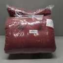 Tufted Bench Cushions for Outdoor Furniture, 44" x 19" Porch Swing Cushions Filled with Foam, Overstuffed Patio Cushions for Bench Loveseat with 2-3 Seats,Thick and Water Resistant, Burgundy