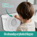 American Standard Round Toilet Seat with Toddler Seat, Soft Close, 2 in 1 Seat, White, Great for Adults and Child