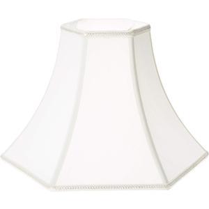 Royal Designs Hexagon Bell Designer Lamp Shade, White, 5 x 12 x 9.5