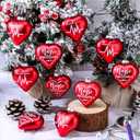 Thyle 12 Pcs Christmas Nurse Practitioner Gifts Bulk Nurse Practitioner Hanging Ornaments for Christmas Tree Xmas Thank You Gifts for NP Supplies (Red)