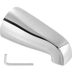 uxcell Tub Spout, Bath Slip-On Tub Spout Zinc Alloy Bathtub Faucet with Hexagonal Wrench Without Diverter for 1/2 Inch Water Tube for Bathroom Kitchen, Silver