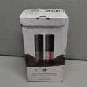 Electric Salt and Pepper Grinder Set Automatic Battery Pepper Mill Shakers Adjustable Coarseness Upgraded Larger Capacity with Led Home and Kitchen Appliances Birthday Gifts for Women Mom (Black/Black)