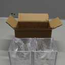 2 Pack Clear Acrylic Pencil Pen Holder Cup,Desk Accessories Holder,Makeup Brush Storage Organizer,Modern Design Desktop Stationery Organizer for Office School Home Supplies,2.6x 2.6x 4 inches