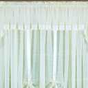 3 x Today's Curtain, Silhouette Stripe Sheer Swag 38", Chocolate, 60" W x 38" L
