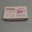 Handheld Sewing Machine for Beginners, Portable Mini Sewing Machine with Two Speed Modes, Easy to Operate and Fast Stitch Suitable for Clothes, Fabrics and Quick Home Repairs (Pink)