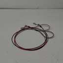 Chew Proof Dog Leash,6FT Metal Cable Lead,Heavy Duty Leash Made of Coated Wire Rope,Chew Resistant,Great for Large Dogs and Teething Puppies (Black+Red, 6FT)