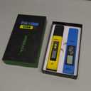 VIVOSUN Digital pH and TDS Meter Kits, 0.01pH High Accuracy Pen Type pH Meter  2% Readout Accuracy 3-in-1 TDS EC Temperature Meter for Hydroponics, Pool and Aquarium, Yellow Blue, UL Certified