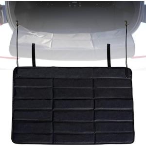 Universal Large Rear Bumper Guard for Cars 38 x 25 inches SUV Trunk Mat for Preventing Scratches During Loading and Unloading Black
