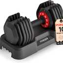 PIRIER Adjustable Dumbbell Set 55LB Dumbbells Weight, 10-in-1 Weight Dumbbell with Anti-Slip Metal Handle and Bicep Supports for Comprehensive Full Body Strength Training