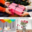 2 x 500 Yard Black Curling Ribbon, 1/5 Inch Shiny Christmas Curly Ribbon for Gift Wrapping, Balloon String, Wedding Birthday Party Decor, Florist Flower Crafting (1 Roll)