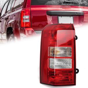 Huray Tail Light Assembly for Jeep Patriot 2008-2017 Rear Brake Light OE Tail Lamp Replacement (Driver Side(Left))