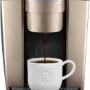 Keurig K-Elite Single Serve K-Cup Pod Coffee Maker, with Strength and Temperature Control, Iced Coffee Capability, 8 to 12oz Brew Size, Programmable, Brushed Gold