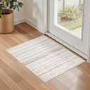 kakania 2x3 Washable Entryway Rug: Non Slip Soft Thin Small Rug, Boho Geometric Modern Decor, Easy Clean Indoor Floor Door Mat for Kitchen Bedroom Kids Dorm - Brown