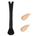 Nose Makeup Brush, Nose Contour Brush U-shaped Double Ended Nose Sculpting Brush Precise 2 in 1 Puffy Makeup Brush for Blush, Highlight, Easy Contour, Beginners, Professional (All Black)