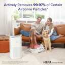 Levoit Air Purifiers for Home Large Room Up to 2933 Ft With HEPA Sleep Mode, AHAM VERIFIDE, Smart WIFI, PM2.5 Monitor, 3-in-1 Filter For Smoke, Pet Allergies, Dust, Alexa Control, Core 600S-P, White