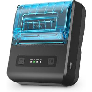 POS Receipt Printer, 80mm Portable Mobile Mini Thermal Printer, Compatible with 3 1/8" Thermal Paper Receipt Rolls, Receipt Bill Ticket Printer for Android/Windows, Not Compatible with Square