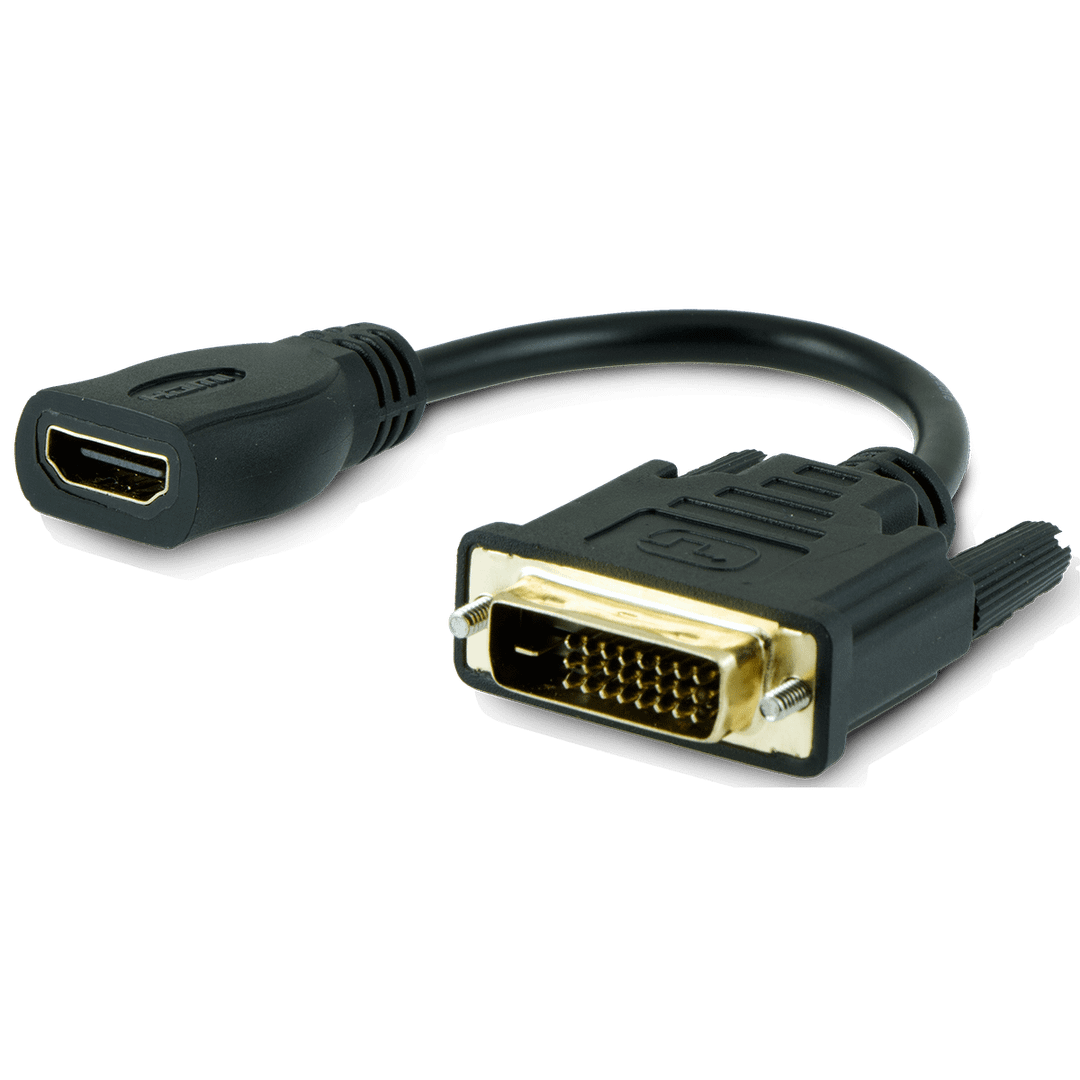 GE DVI to HDMI Adapter, Black