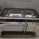 Electric Chafing Dish Buffet Set, Adjustable Temperature Electric Chafing Dishes for Buffet, Parties & Catering, Professional Electric Chafing Dish with Glass Lid