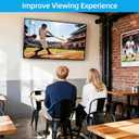 HOME VISION Tilt TV Wall Mount Bracket for 26-65 Inch Flat/Curved TVs, Max VESA 400X400mm, 100Lbs Capacity, Fits 8-16 Inch Wood Studs, Universal Low Profile, HV9401