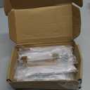 homdiy 12 Pack 3 Inch(76 mm) Hole Centers Brushed Nickel and Gold Cabinet Pulls Silver and Gold Cabinet Handles Zinc Alloy Brushed Nickel and Brass Dresser Drawer Pulls Kitchen Drawer Handles