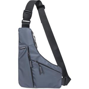 Crossbody Bag - Travel/Sport/Play - Comfortable, Lightweight, Water-Resistant - Everyday Must Have and Travel Essential (Gray)