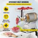 VEVOR Commercial Meat Grinder, 550LB/h 1100W Electric Meat Mincer, ETL Approved Heavy Duty Industrial Meat Mincer Machine