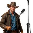 Riding Crop for Horses 17", Horse Crop for Training, Equestrian Sport Accessory, Black