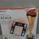 Vivitar PS-V163-S Body Analysis Digital Bathroom Scale With An Easy To Read LCD Display Wireless Weight Smart Body Fat Scale Sleek Tempered Glass Platform, Large Display, 400 Pounds, Silver