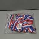 Meseey Patriotic Bows for 4th of July, Red White Blue Bows with Twists Tie for Independence Day, Memorial Day Gift Wrapping, Cake Pops, Treat Bags (Red White Blue, 8 x 12 Inch)