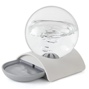 Vayugo Pet Water Dispenser, 2.8L Automatic Gravity Cat Water Dispenser for Cats, Dogs & Rabbit, Detachable Cat Dog Water Dish Feeder with Spherical Waterer Bubble, Grey