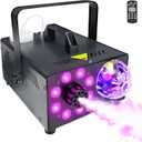 Fog Machine with Remote, Indoor Smoke Machine for Halloween & Parties, 600W 2000CFM, 13 Color LED Lights & Timer for DJ Stage, Wedding, Photography
