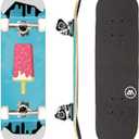 Magneto Complete Skateboard | 6-Layer Canadian Maple Double Kick Concave Deck | Beginners, and Teens