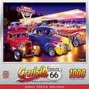 MasterPieces - 1000 Piece Jigsaw Puzzle, Route 66 Friday Night Hot Rods, Fun for Adults, Family, Kids, 19.25" x 26.75"