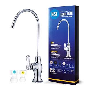 NSF Certification Lead-Free Water Filtration Reverse Osmosis Faucet (Brushed Nickel) Advanced RO Tap for Drinking, Kitchen Sink Cooking, Cleaning | Safe, Healthier